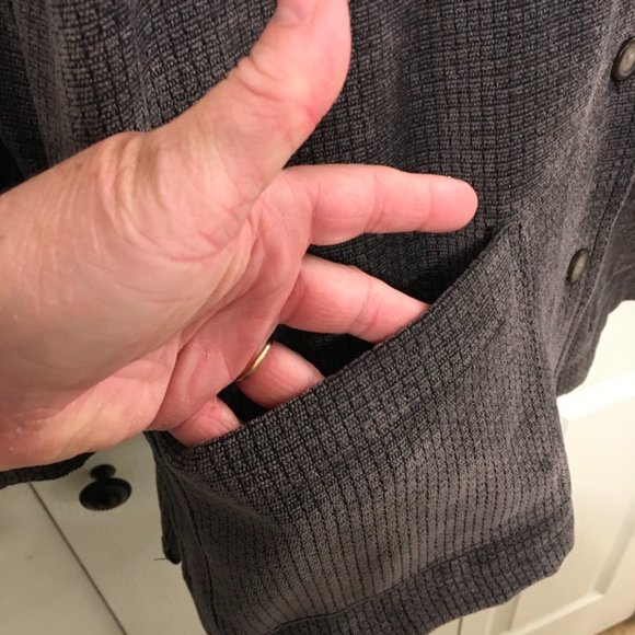 Christopher & Banks Long Gray Jacket - Picture 8 of 8